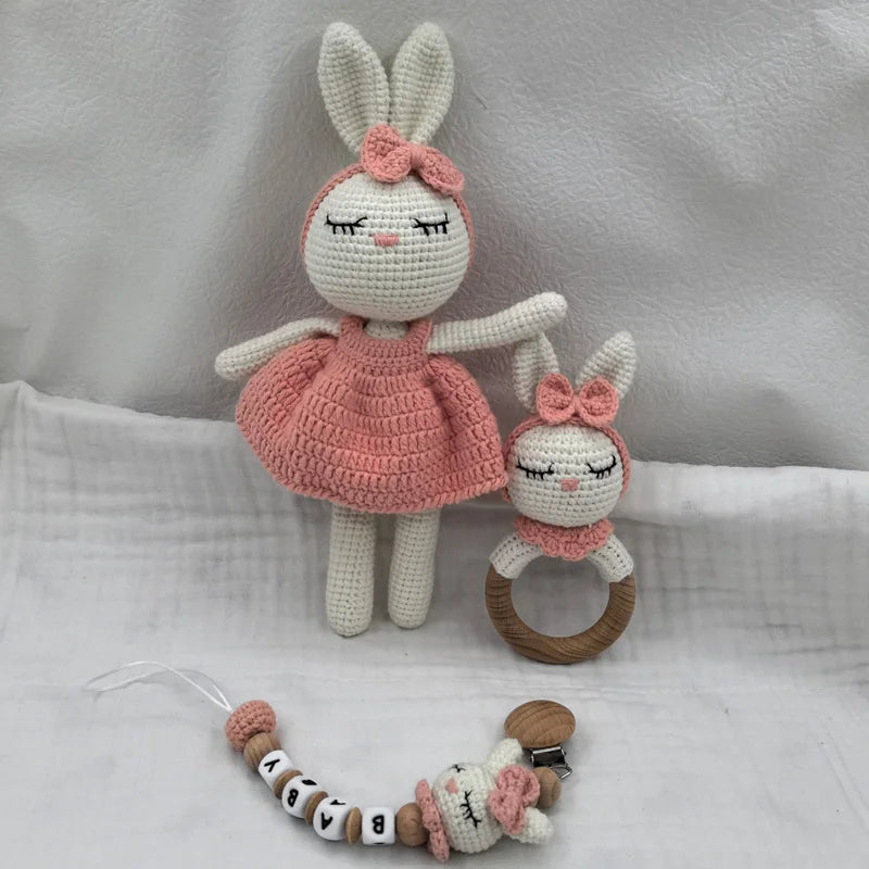 Crochet Bunny Baby Teether