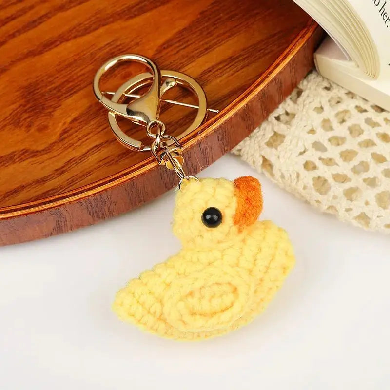 Crochet Keychains Funny Duck Doll Keychain